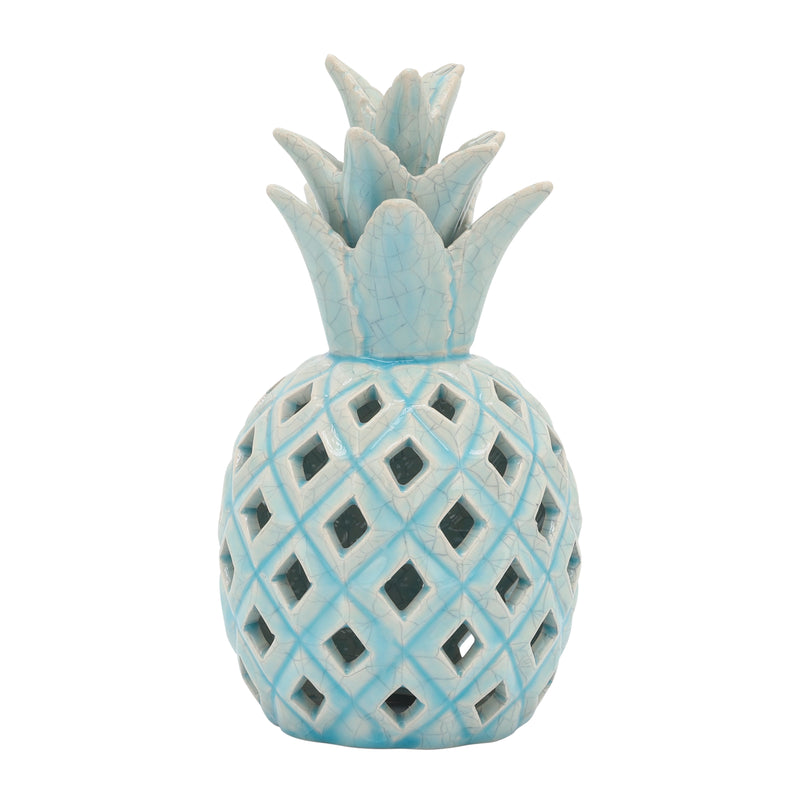Cer, 10" Cut-out Pineapple, Seafoam image