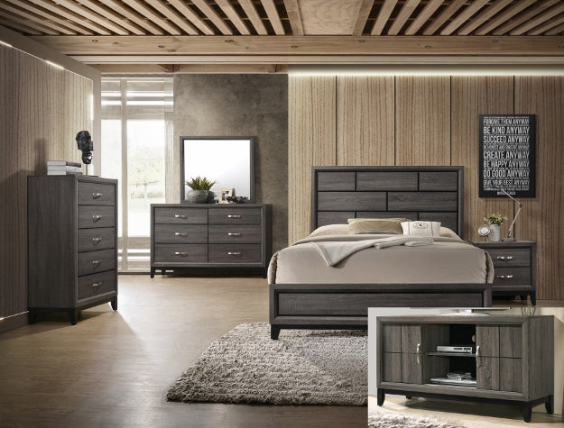 FULL AKERSON GREY BED FRAME