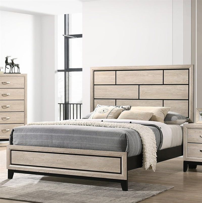 FULL AKERSON DRIFT WOOD BED FRAME