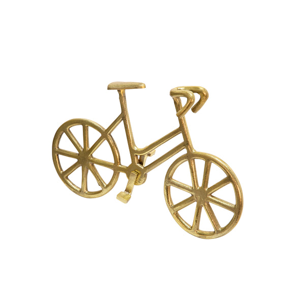 9" Metal Bicycle, Gold image