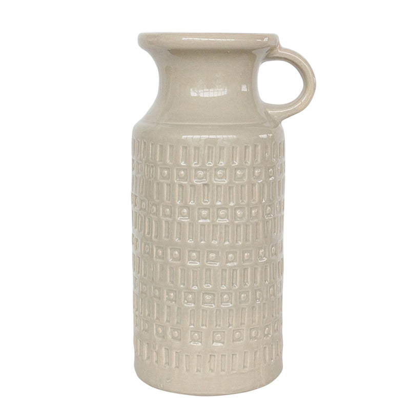 Cer, 13"h Pitcher, Gray image