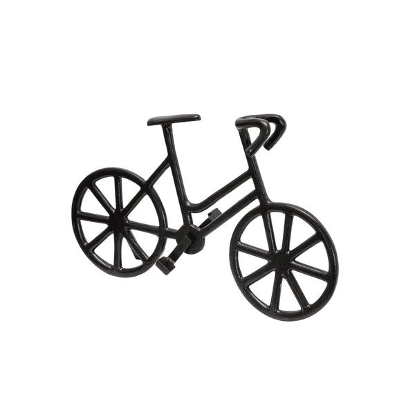 9" Metal Bicycle, Black image