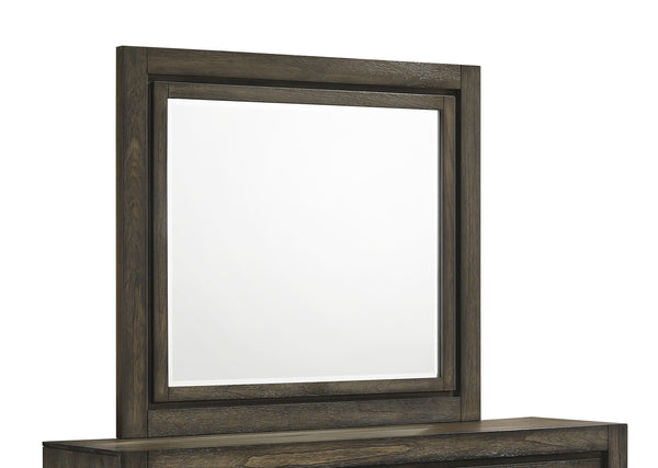New Classic Furniture Ashland Mirror in Rustic Brown B923-060 image