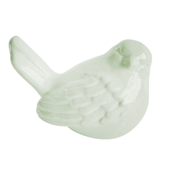 Ceramic 10" Bird Figurine, Green image