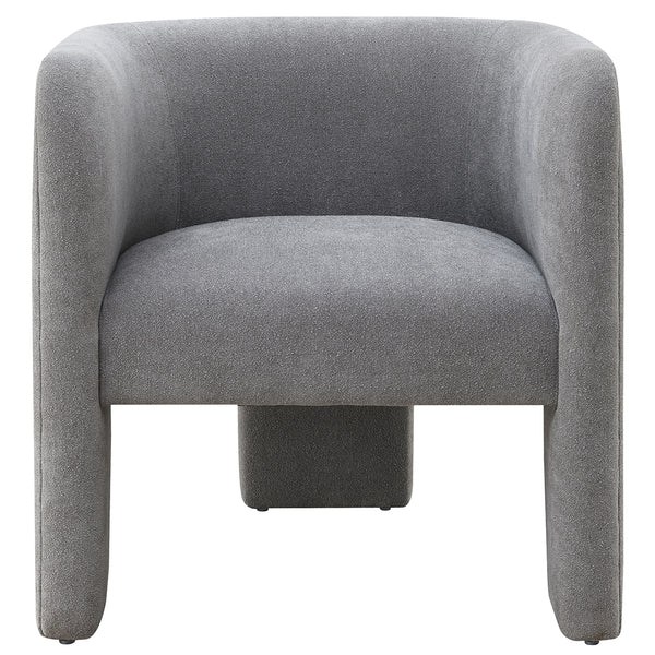 Rounded Back Tripod Chair - Gray image