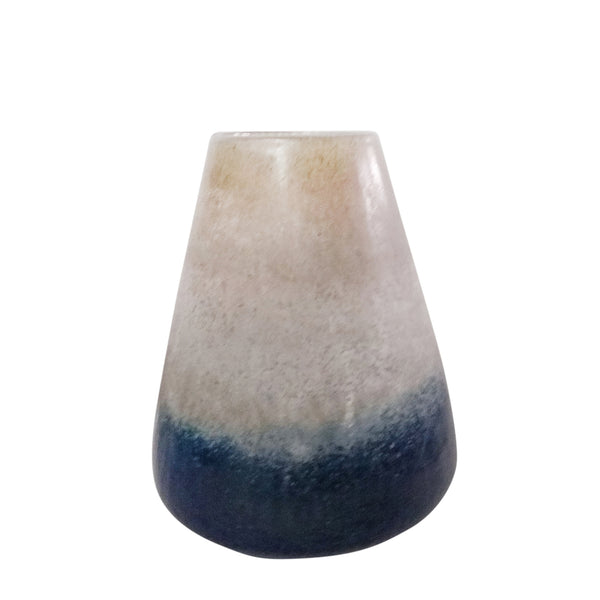 Glass 11" Tri-color Vase, Multi image