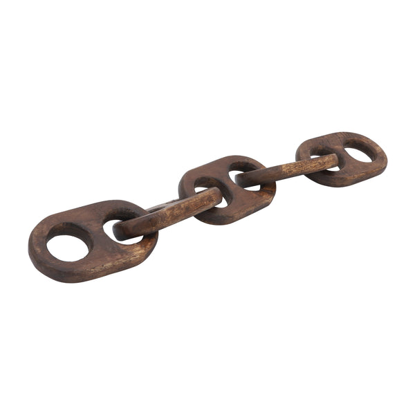 18" Wooden Chains, Brown image