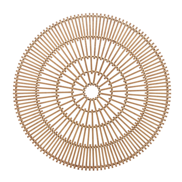 Wicker, 36", Round Wall Accent, Natural image