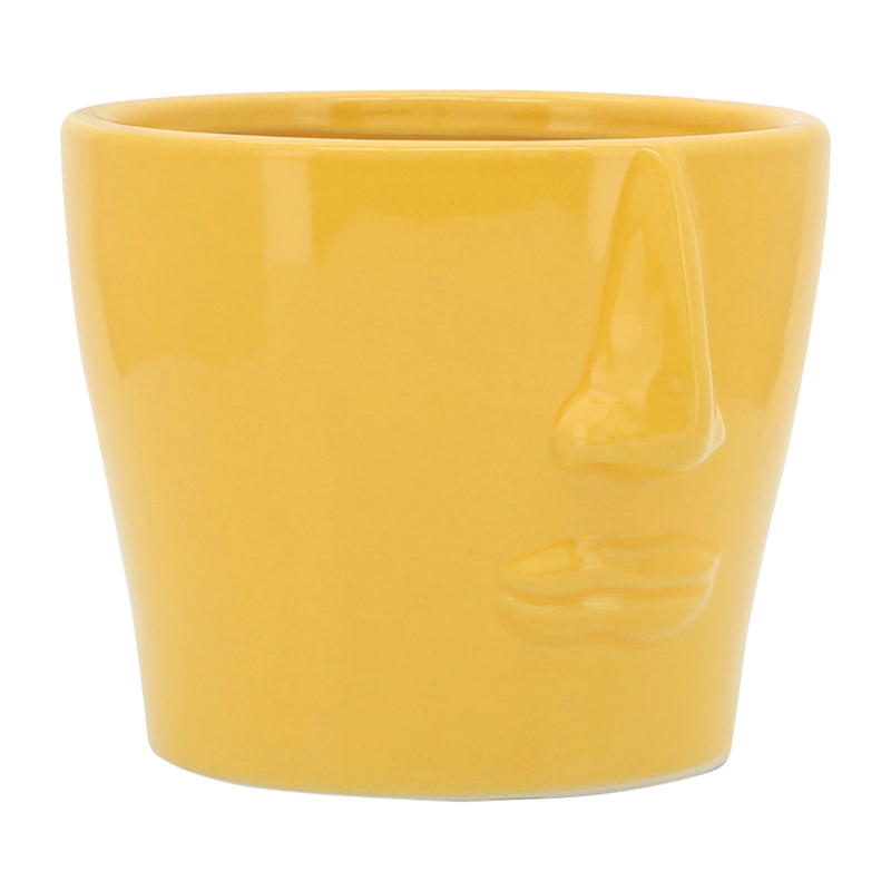 Cer, 6" Face Planter, Yellow image