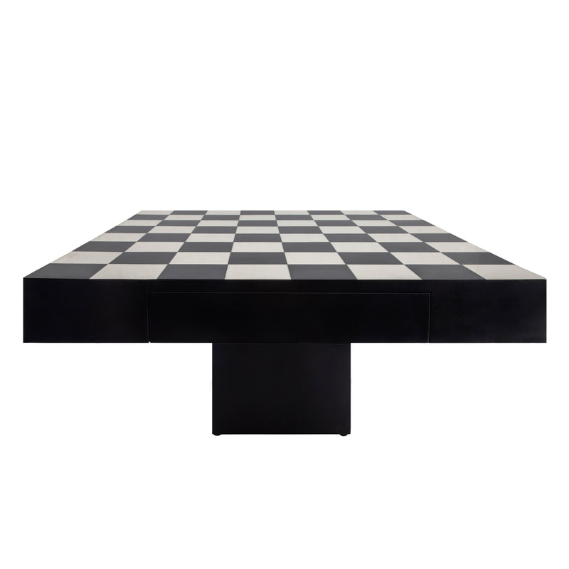 32x32 Resin Chess Set, Black/white image