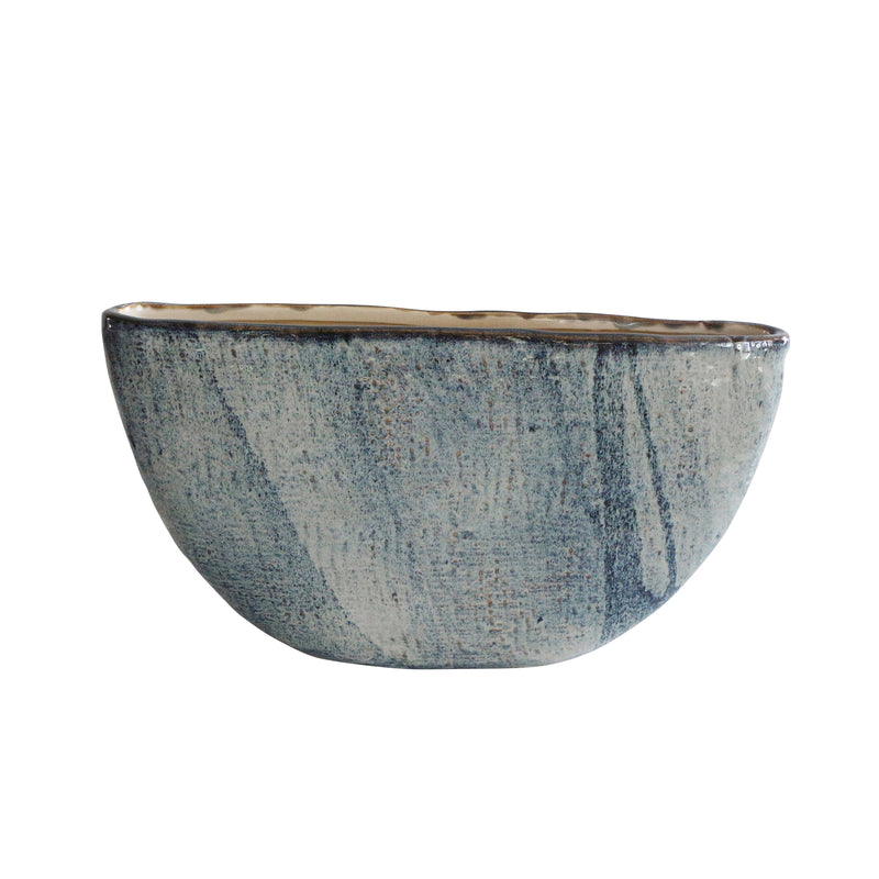 Ceramic 10" Vase, Blue image