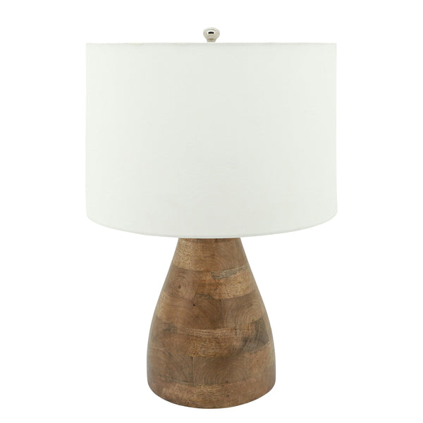 Wood, 22"h Table Lamp, Brown image