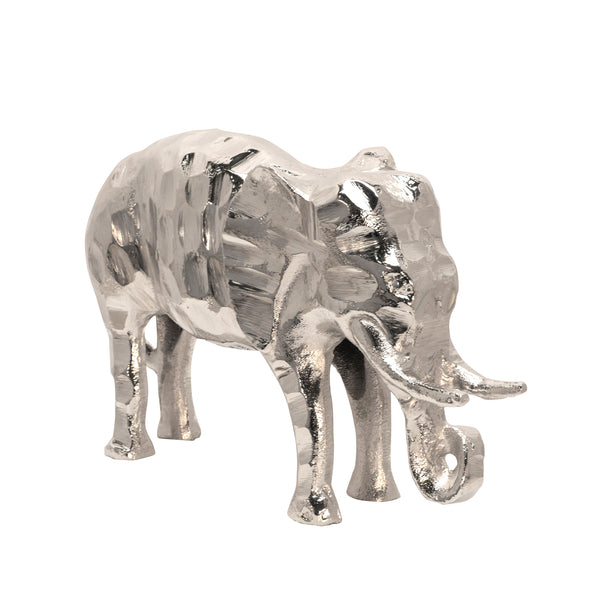 Metal 11" Elephant, Silver image