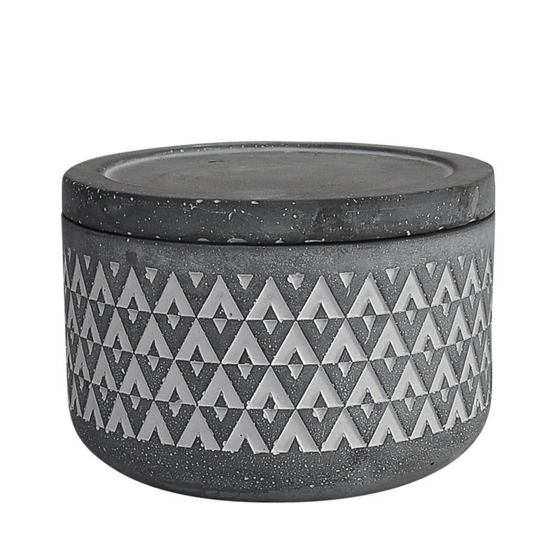 Cem, 5" Covered Aztec Jar, Gray image