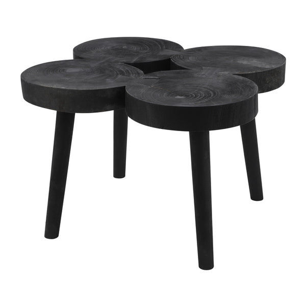 Wooden 17"h Accent Table, Black image