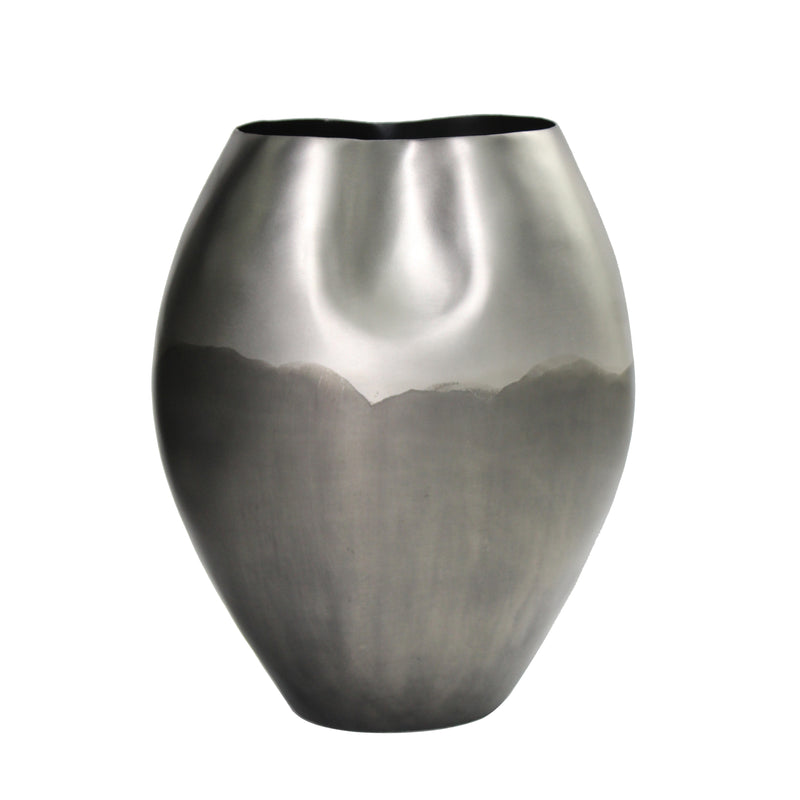 16"h  Ombre Vase, Silver image