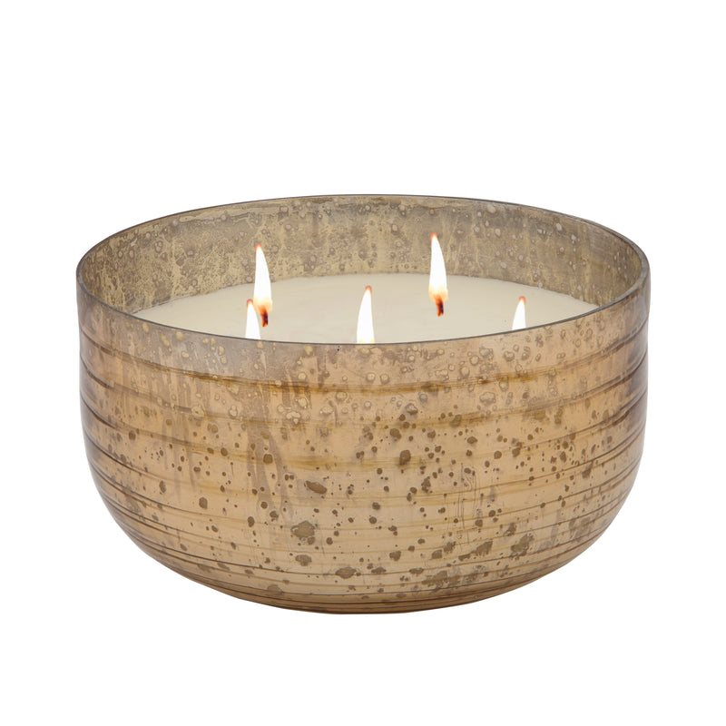 Candle On  Striped Bowl By Liv & Skye  78oz image