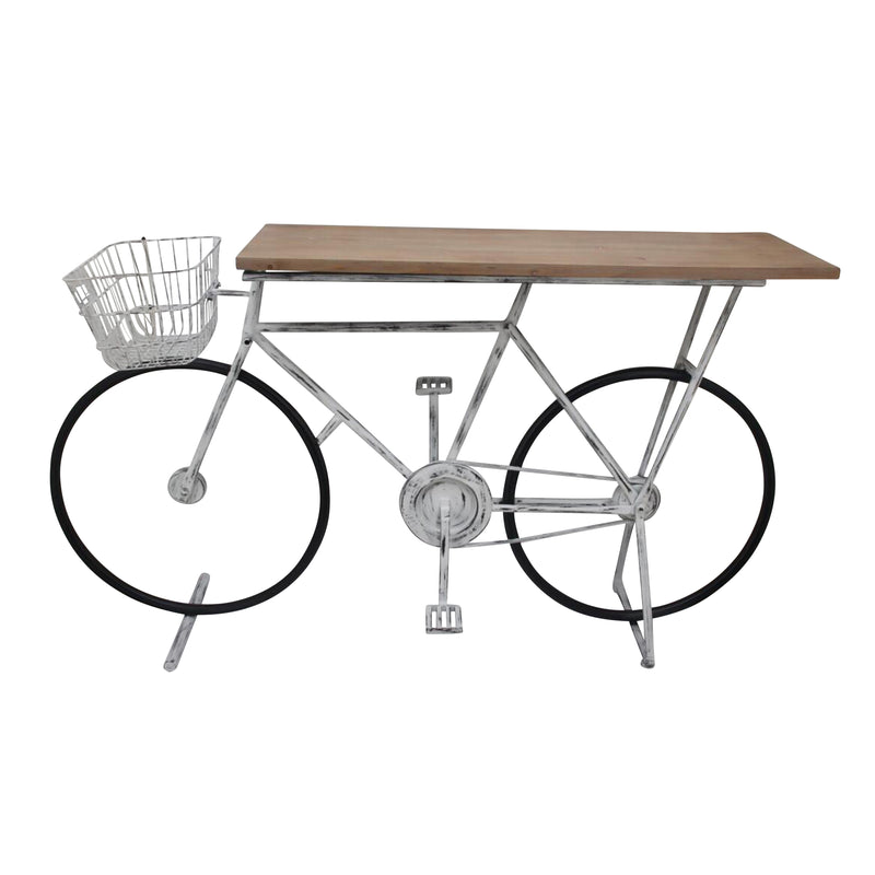 Bicycle Console Table, White image