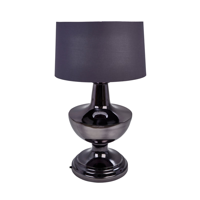 Stainless Steel 33" Table Lamp, Black image