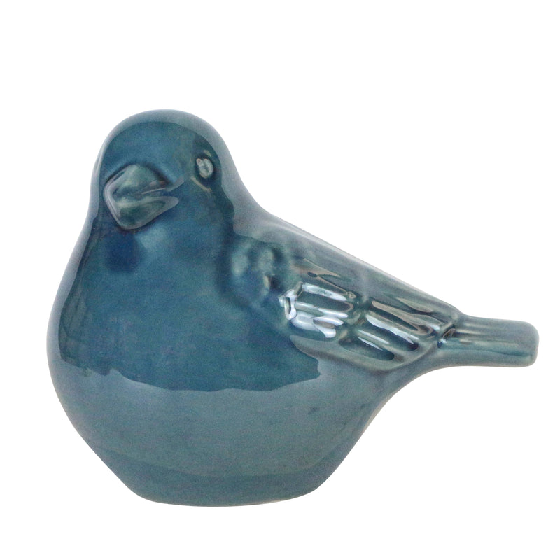 Cer, 8" Bird Figurine, Turq image