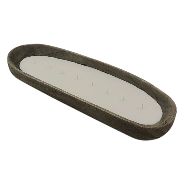 Wood, 24" Scented Candle Tray, Gray 42oz image