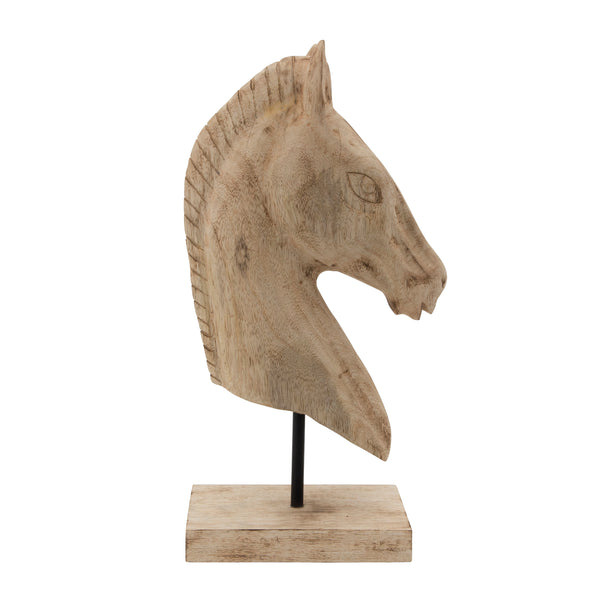 19"h Barn Horse Bust, Brown image