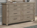 New Classic Furniture Fairfax 8 Drawer Dresser in Driftwood B704W-050 image