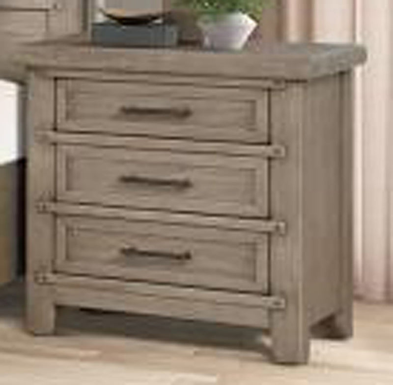 New Classic Furniture Fairfax 3 Drawer Nightstand in Driftwood B704W-040 image