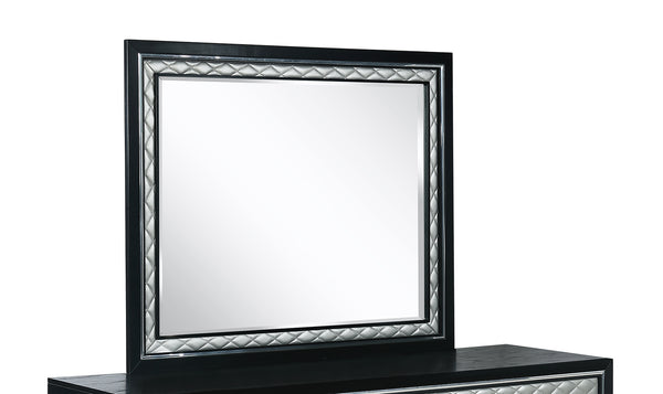 New Classic Furniture Luxor Mirror in Black/Silver B2025-060 image