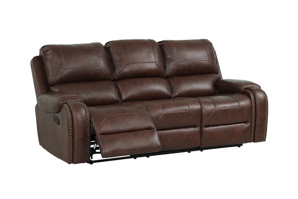 New Classic Furniture Taos Dual Recliner Sofa in Caramel U4229-30-CAR image